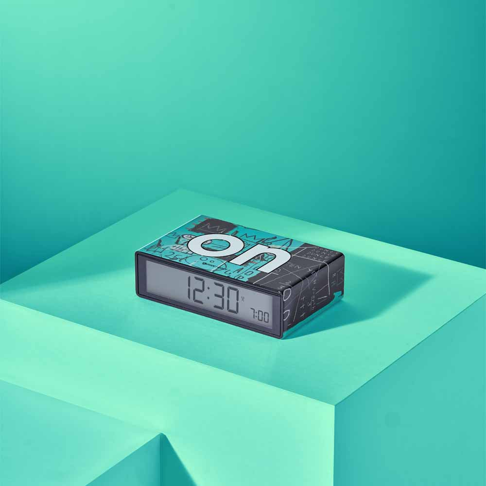 Flip+ Alarm Clock - Lexon X Jean-Michel Basquiat - Equals Pi