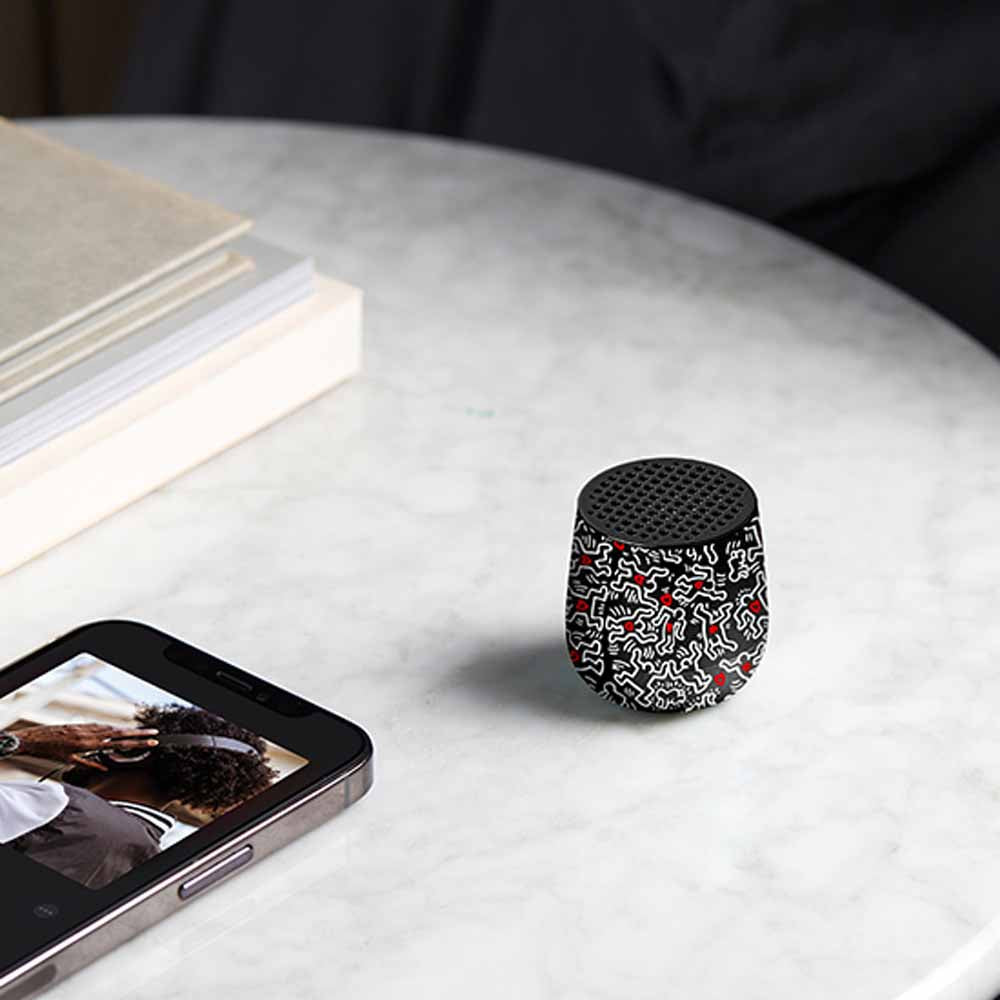 Mino+ Speaker - Lexon X Keith Haring - Love-Black