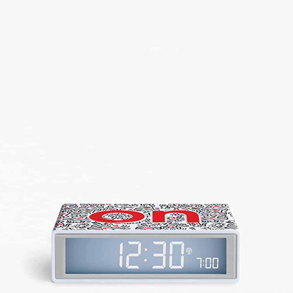 Flip+ Alarm Clock - Lexon X Keith Haring - Love-White