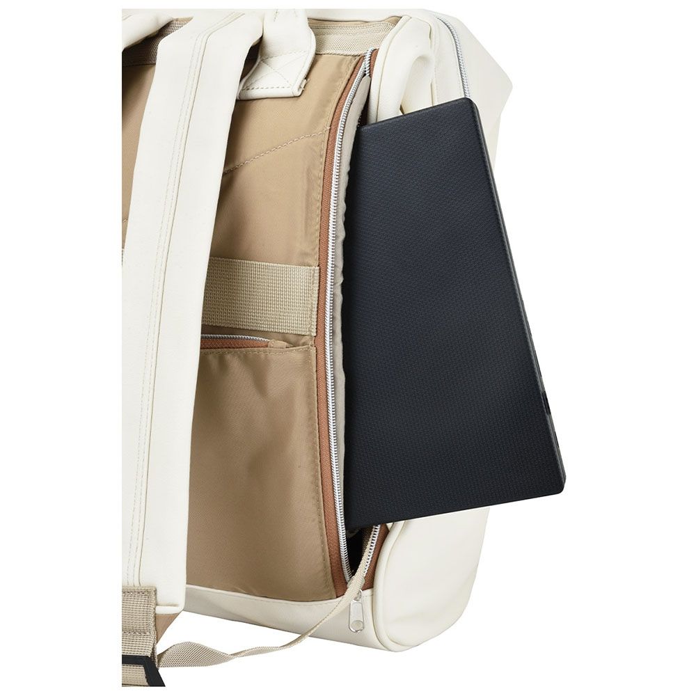 Retro Backpack L Ivory 3773