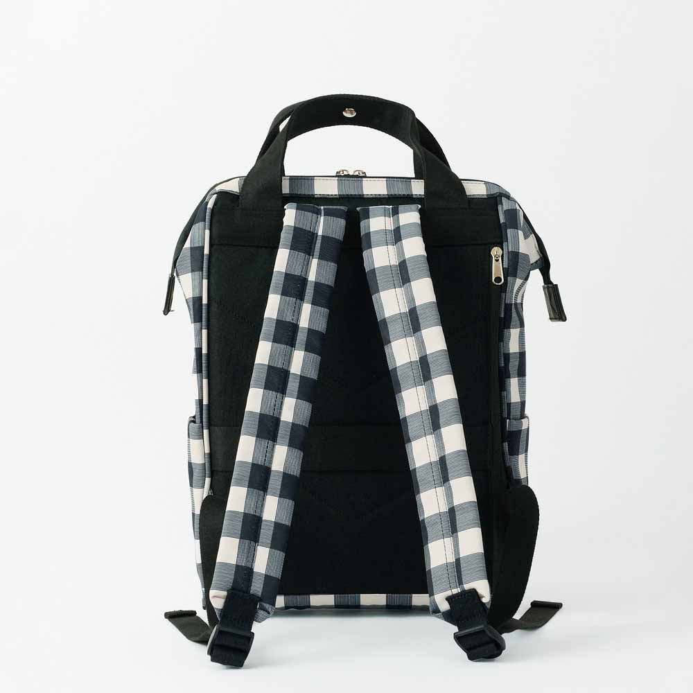 Kuchigane backpack slim R - black white