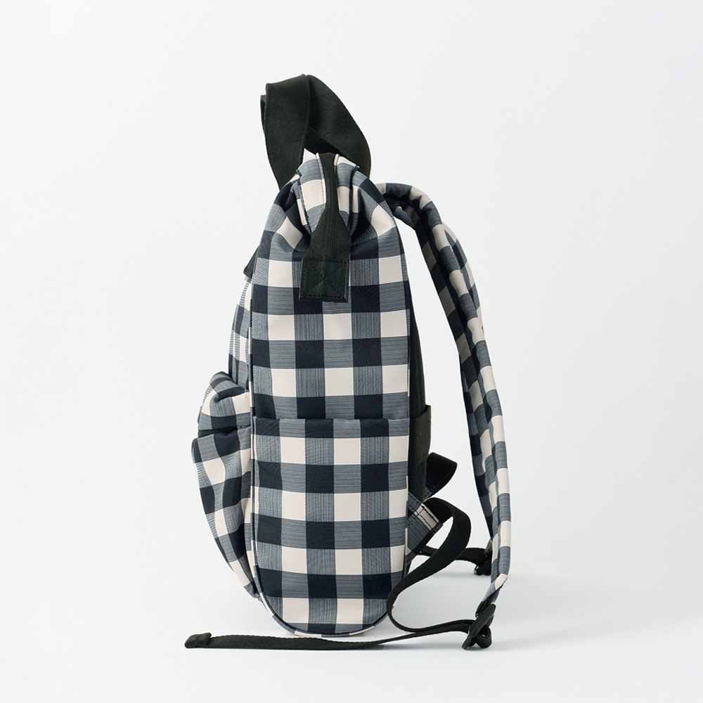 Kuchigane backpack slim R - black white