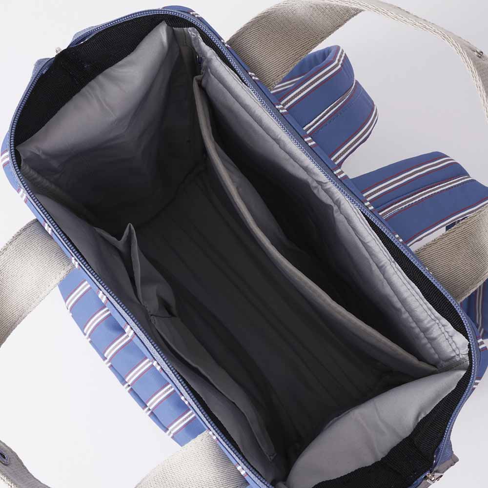 Kuchigane backpack slim R - Striped blue