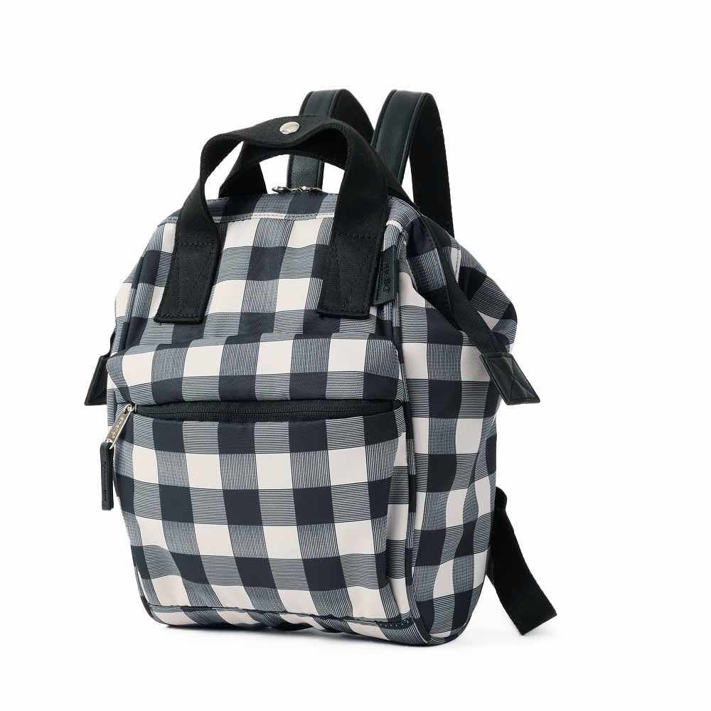 Kuchigane micro backpack  - black white