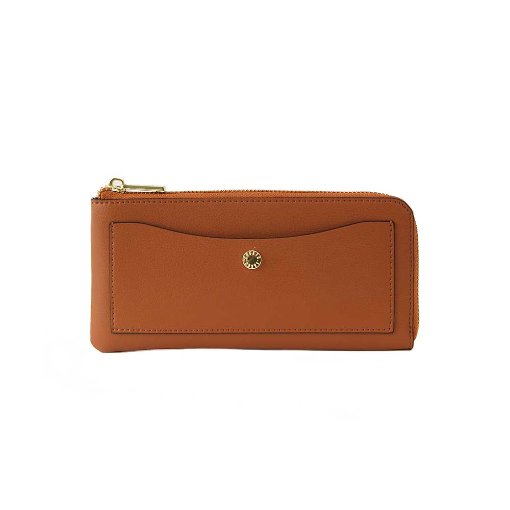 Light Weight Long Wallet Camel 0112