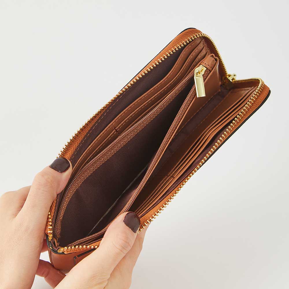 Light Weight Long Wallet Camel 0112