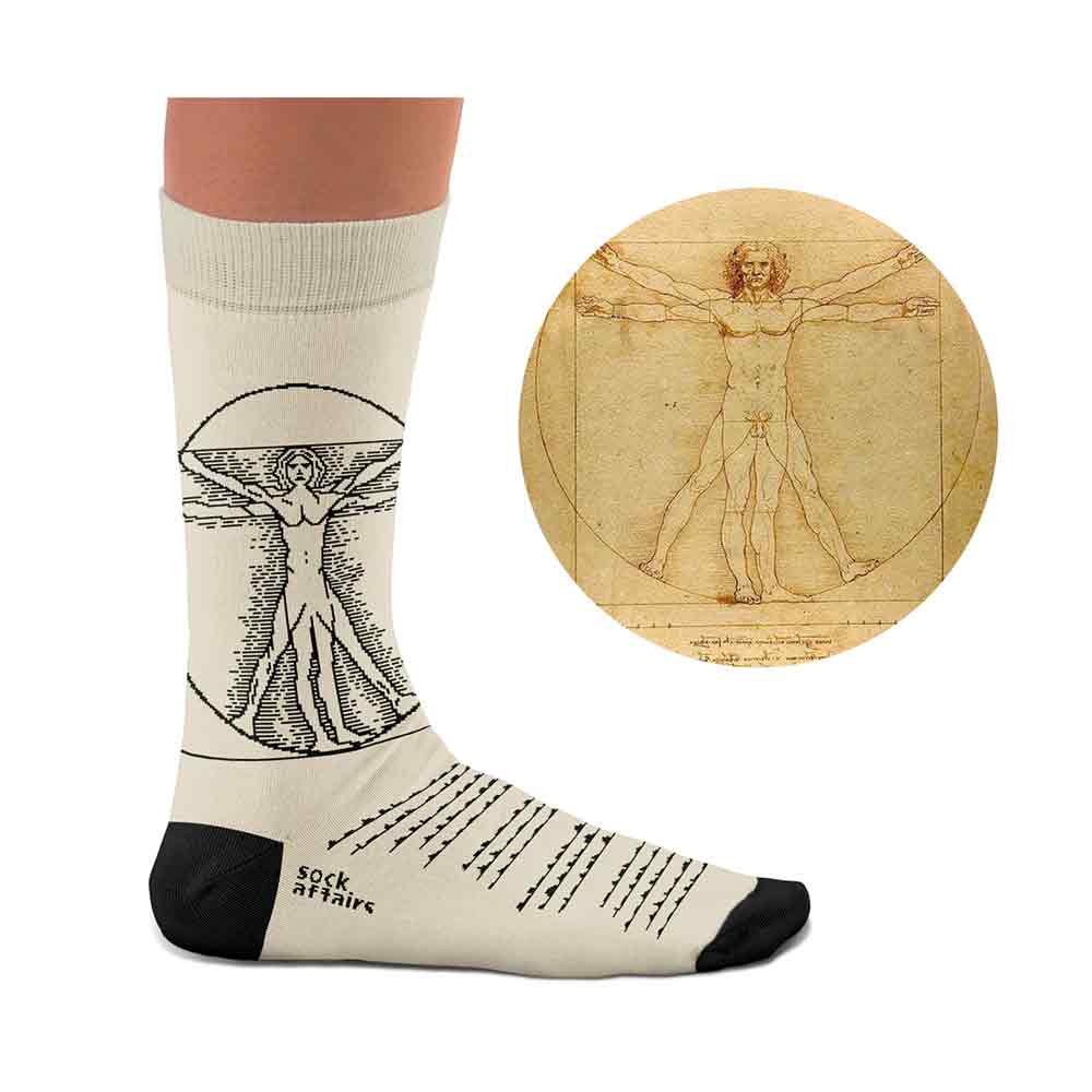 CS-Vitruvian-Man-Socks-M