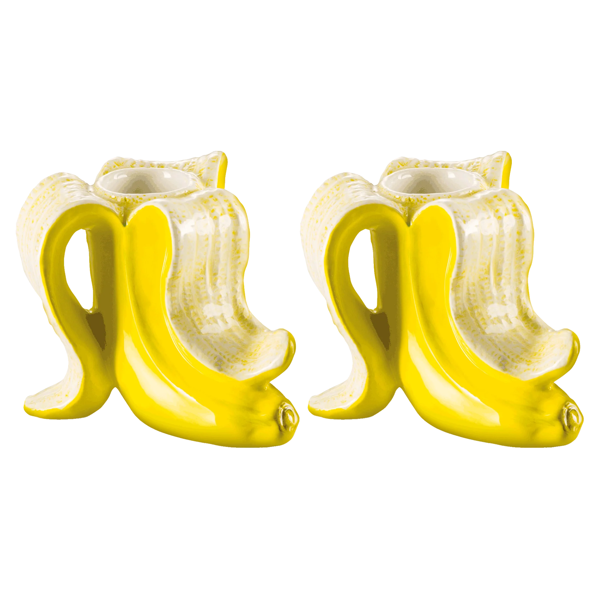 Set of 2pcs - Banana Romance - candleholder