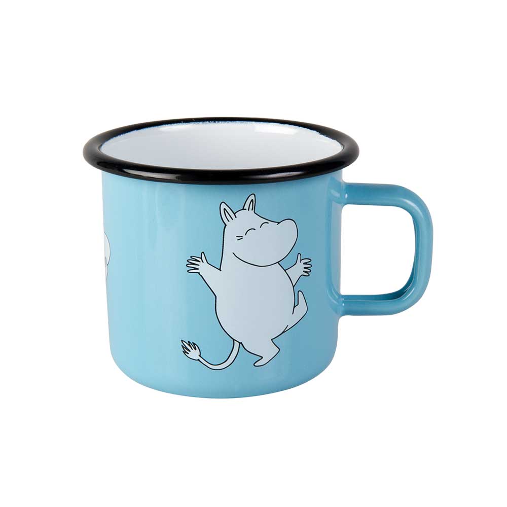 Enamel mug 2,5dl Moomin, light blue