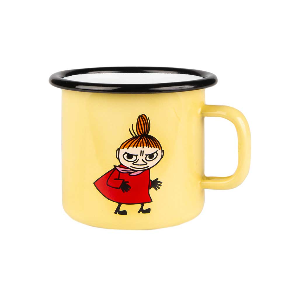 Enamel mug 2,5dl Little My, yellow