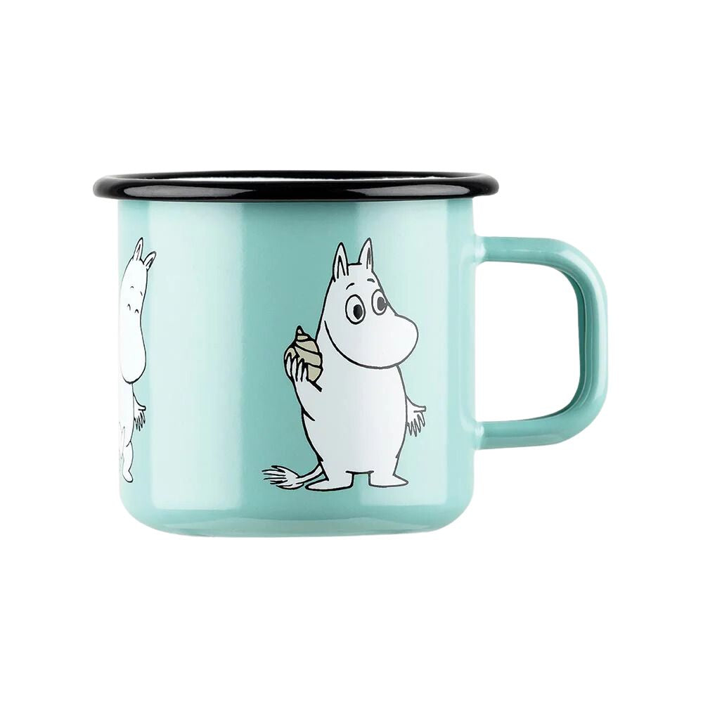 Enamel mug 3,7dl Moomin, mint