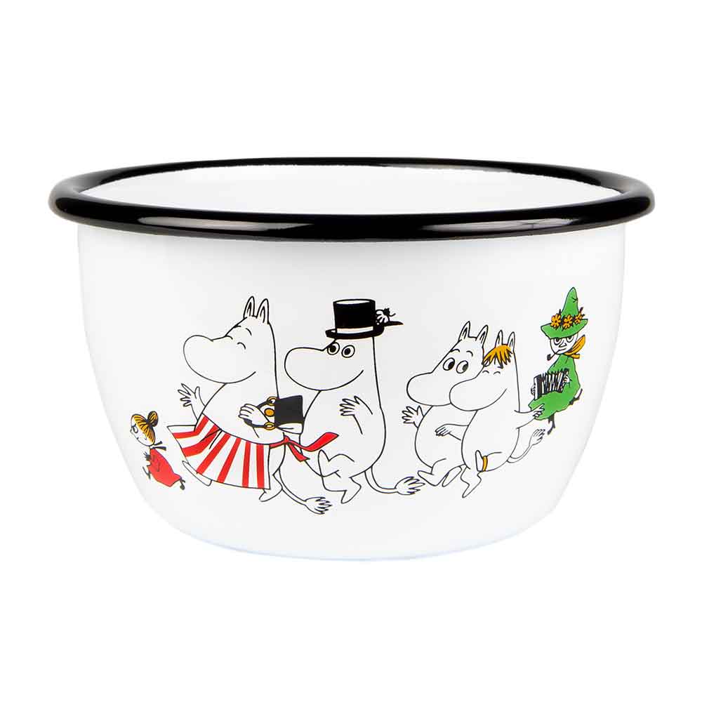 Enamel bowl 6dl Moominvalley