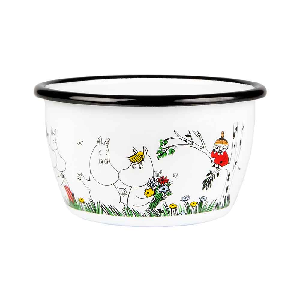 Enamel bowl 3dl Happy Family