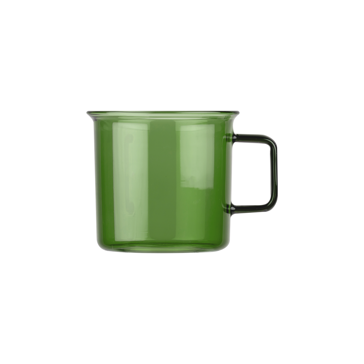 Glass mug, green