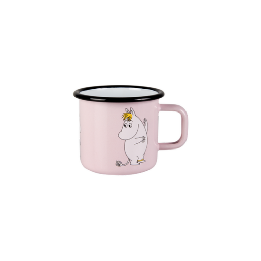 Enamel mug 2,5dl Snorkmaiden, pink