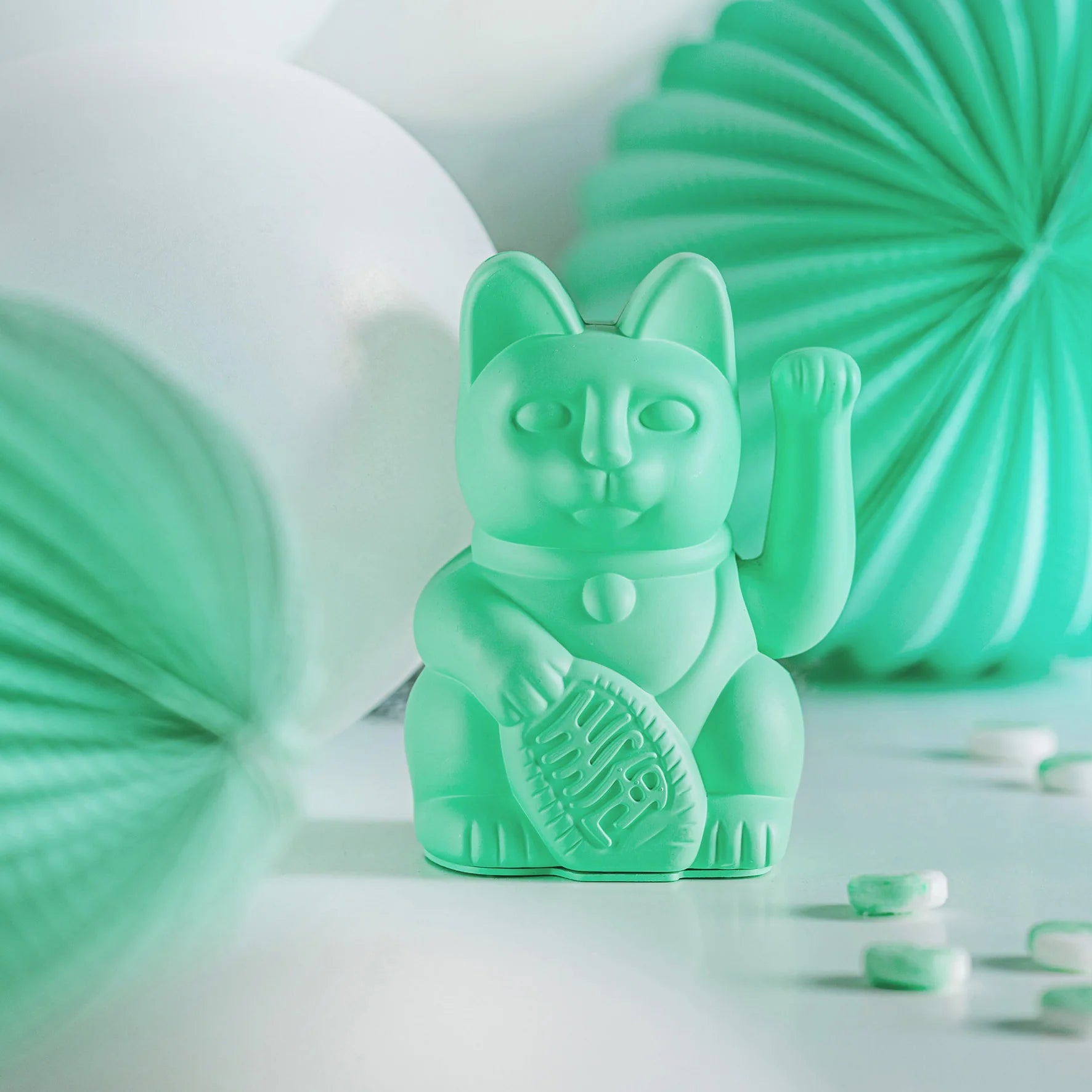 Lucky Cat - Classic - mint green