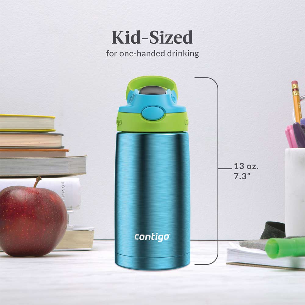 CLEANABLE Kids Metal Bottle Light Blue 385 ml