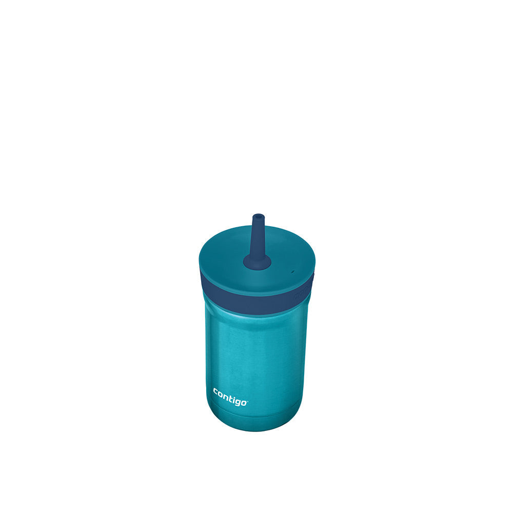 LEIGHTON Metal Straw Cup Blue 420 ml