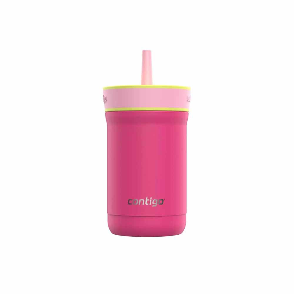 Leighton Metal Straw Cup Fuchsia Pink 350 Ml