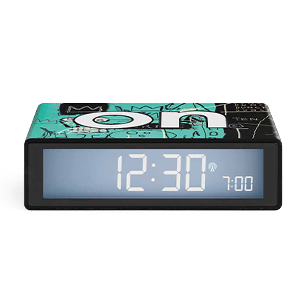 Flip+ Alarm Clock - Lexon X Jean-Michel Basquiat - Equals Pi