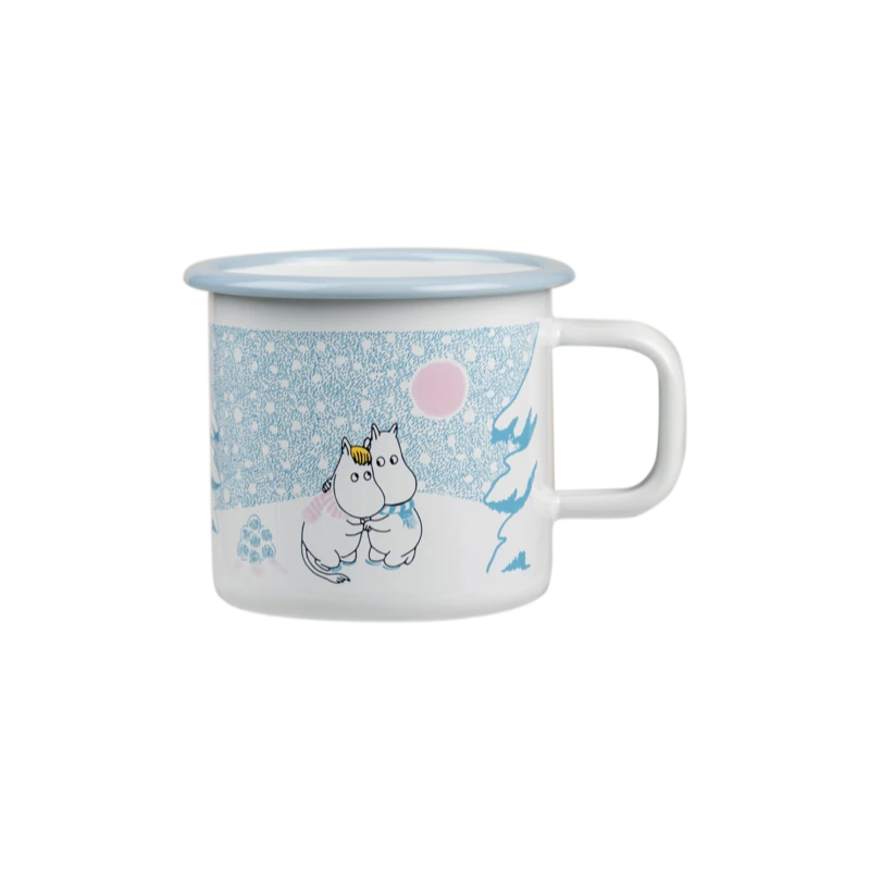 Moomin enamel mug Let it Snow 3,7dl