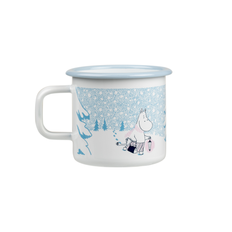 Moomin enamel mug Let it Snow 3,7dl