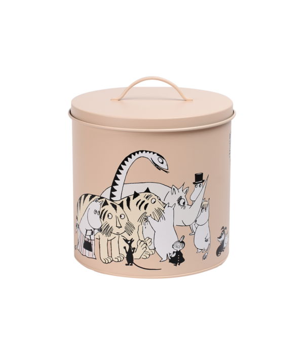 Moomin for pets tin jar 21 cm beige