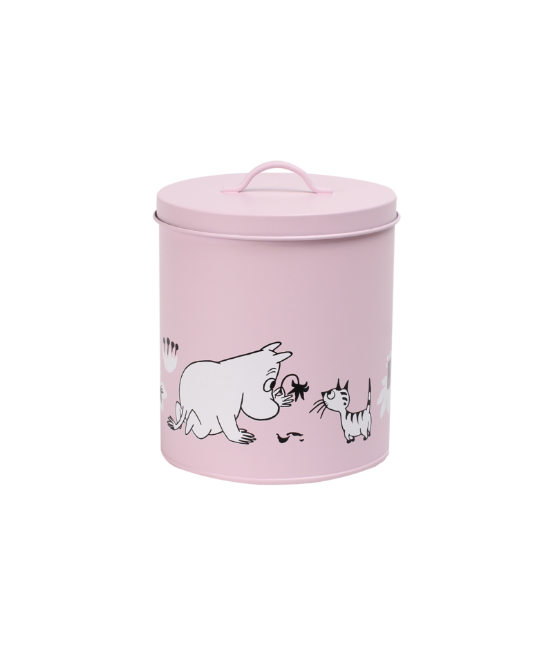 Moomin for pets tin jar 19 cm pink