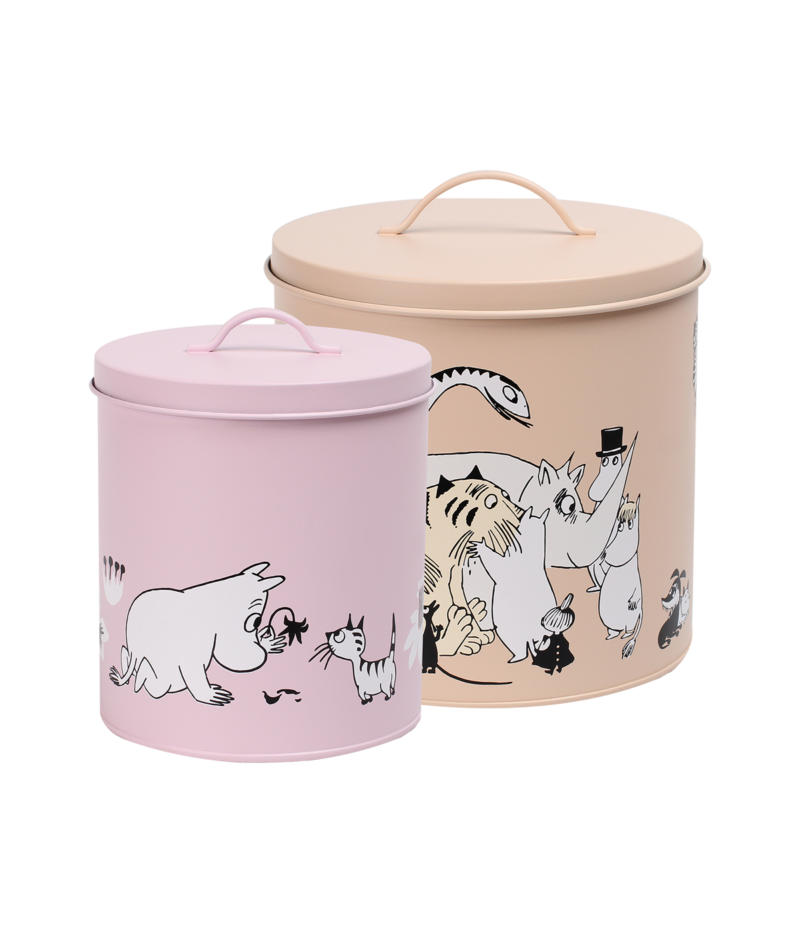 Moomin for pets tin jar 19 cm pink