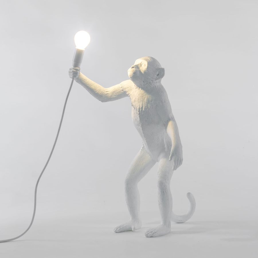 Monkey Lamp Resin Lamp Standing