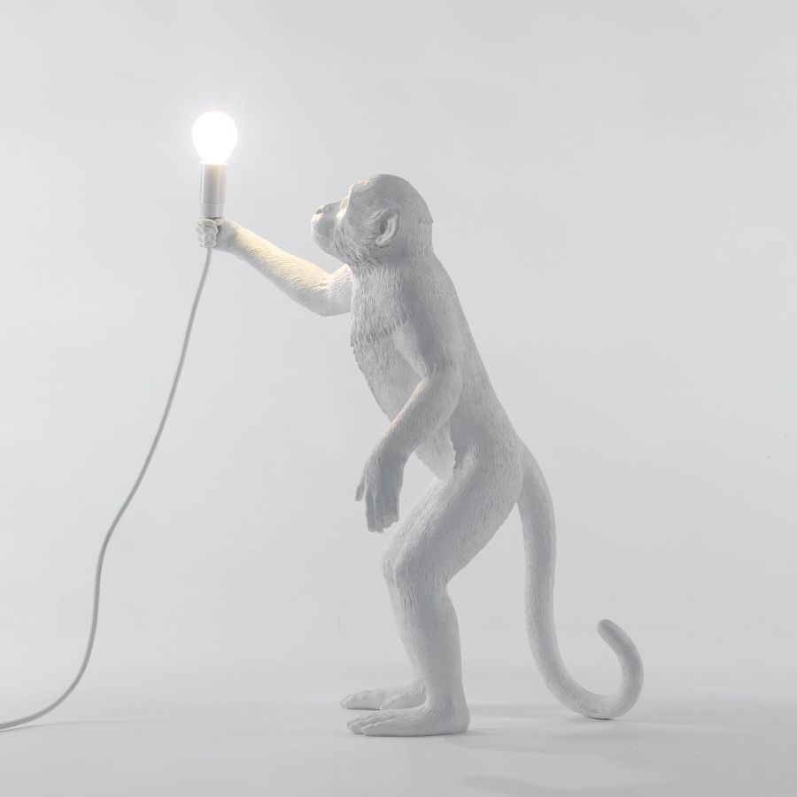 Monkey Lamp Resin Lamp Standing