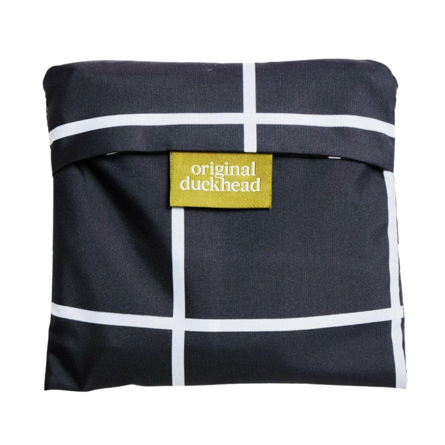 Black Grid Reusable Bag