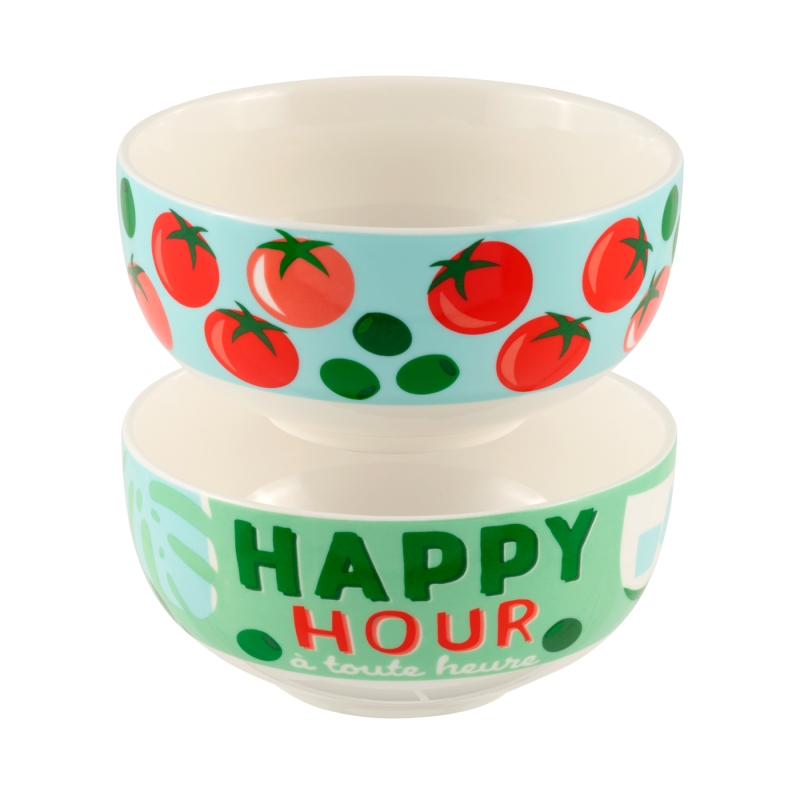 Set de 2 bols ATOUT Happy hour